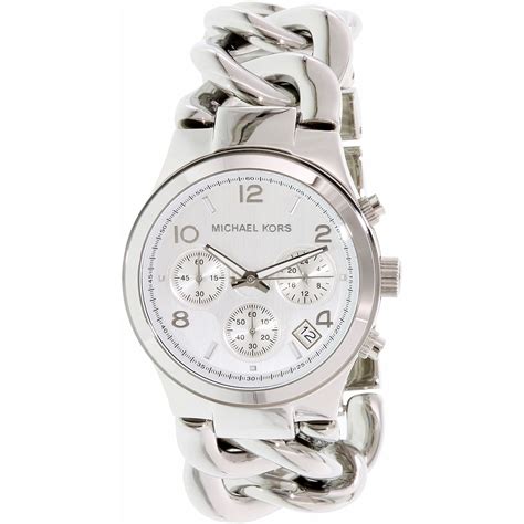 michael kors runway twist watch silver|Michael Kors oversized watch.